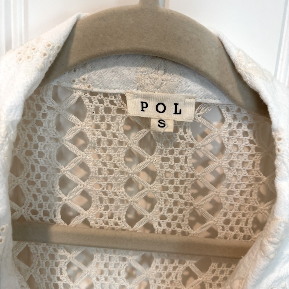 POL brand - New Lace Button Down Shirt